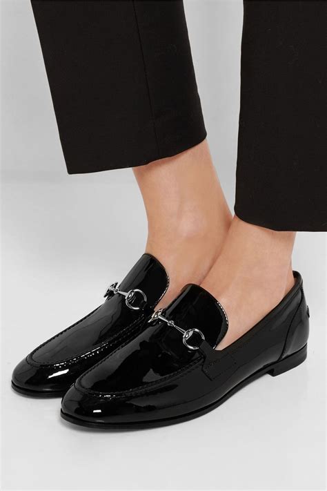 gucci shoes patent leather mens|gucci patent loafers.